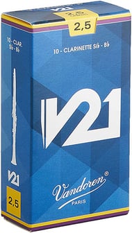 Bb Clarinet V21 Reeds - Box of 10 - 3.5+ Strength